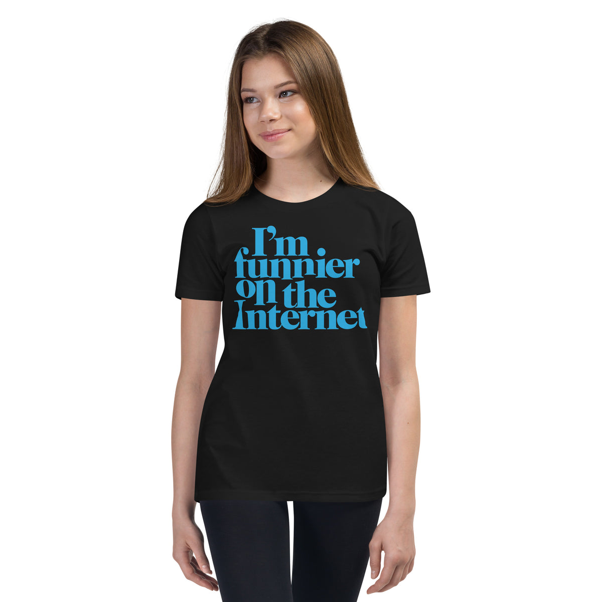 I&#39;m Funnier on the Internet Youth Short Sleeve T-Shirt