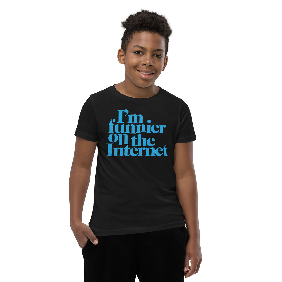 I&#39;m Funnier on the Internet Youth Short Sleeve T-Shirt