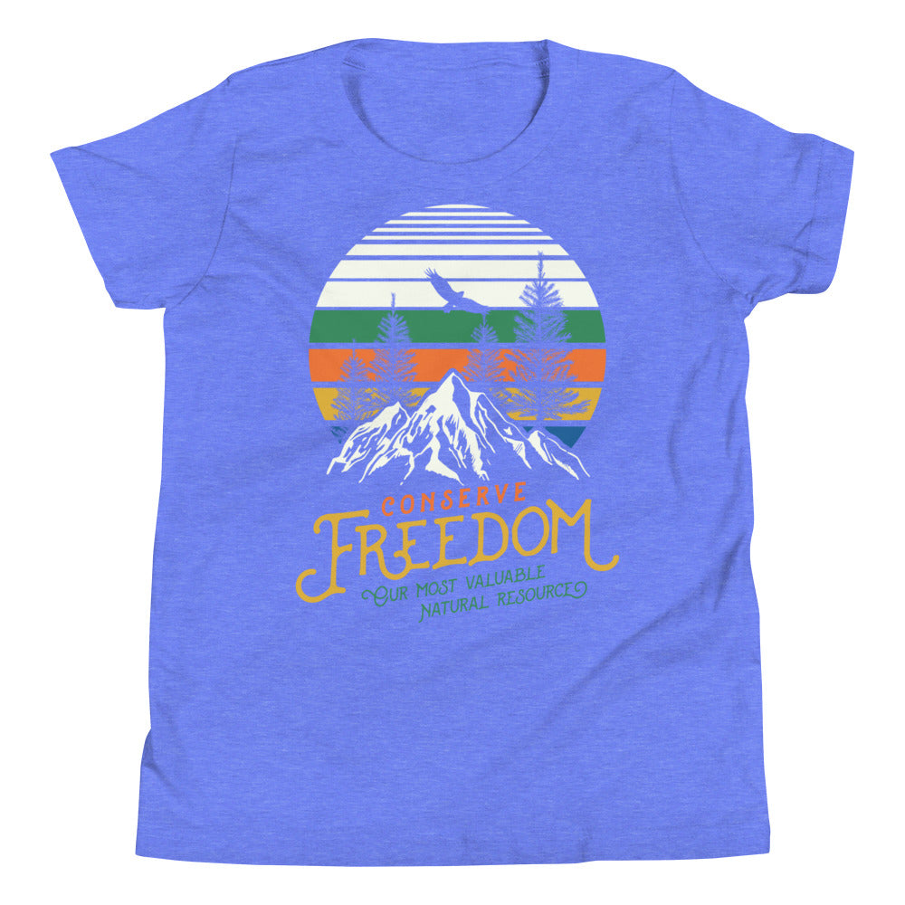 Conserve Freedom Graphic Youth Short Sleeve T-Shirt