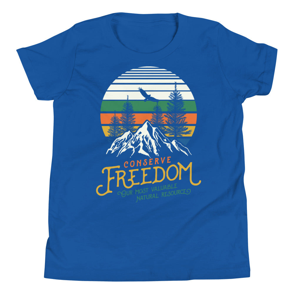 Conserve Freedom Graphic Youth Short Sleeve T-Shirt
